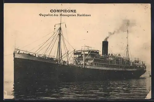 AK Paquebot Compiegne der Messageries Maritimes