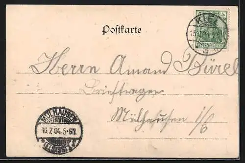 AK SMS Stein auf See