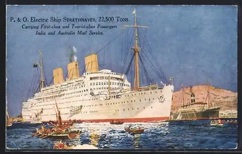 AK Elektro - Passagierschiff Strathnaver liegt im Hafen