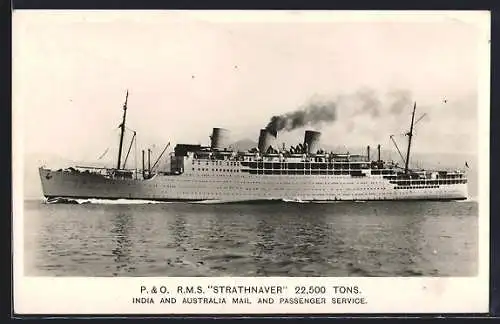 AK P & O RMS Strathnaver in Fahrt