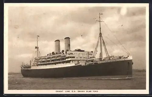 AK Orient Line, Passagierschiff s.s. Orama
