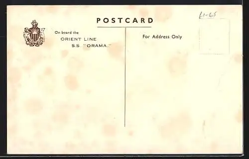 AK Orient Line, Passagierschiff s.s. Orama