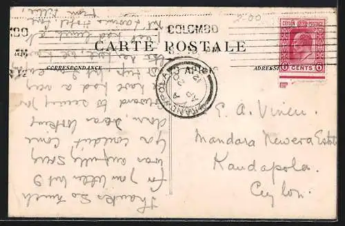 AK Dampfer Otranto in stürmischer See