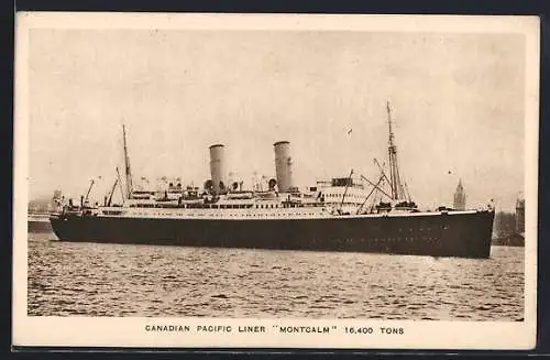 AK Passagierschiff Montcalm, Canadian Pacific Liner