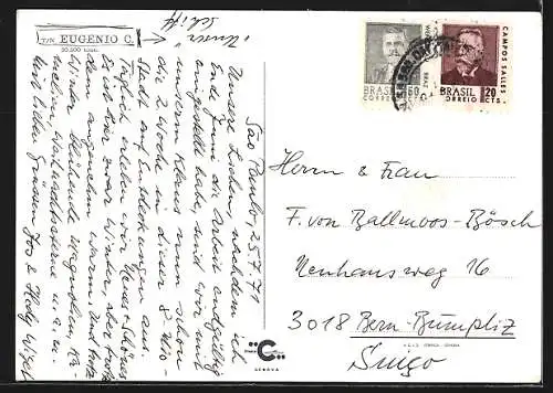 AK Passagierschiff Eugenio C. vor einer Küste