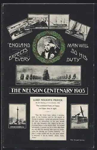 AK Nelson Centenary 1905, Admiral Lord Nelson, HMS Victory