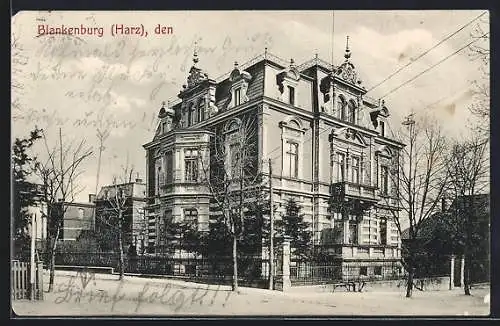 AK Blankenburg /Harz, Villa in der Albrechtstrasse 2