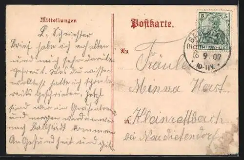 Künstler-AK Gräfentonna, Gasthaus zum Kellerhof, Kirche St. Peter-Pauli, Markt