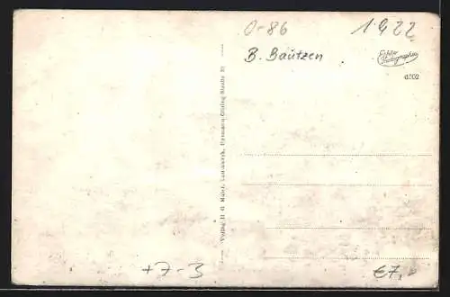 AK Lautawerk, Hermann-Göring- u. Richthofenstrasse, Angestelltenheim, Am Anger und Werk