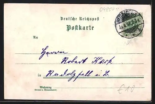 Lithographie Weissenfels, Turmgebäude, Brücke mit Holzflössung, Ortsansicht