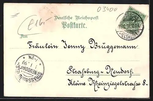 Lithographie Zerbst, Marktplatz, Kriegerdenkmal, Postamt, Trinitatiskirche