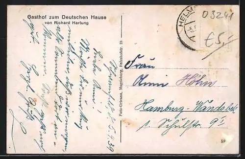 AK Schwanefeld a. d. Aller, Gasthof zum Deutschen Haus, Dorfstrasse