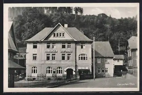 AK Lauscha /Thür., Gasthof Fridolin, Vorderansicht