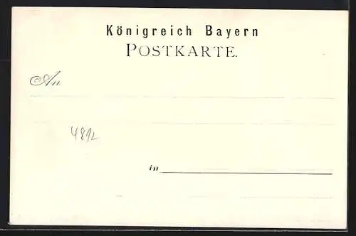 AK Mainberg, Schloss, Ludwigs-Brunnen und Peterstirne