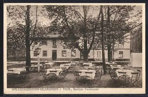 AK Heldrungen i. Thür., Gasthaus Waldschlösschen