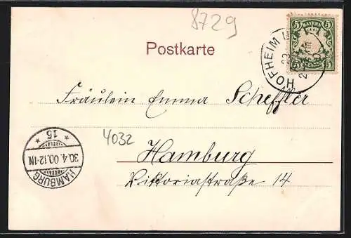 AK Hofheim / Unterfranken, Schloss Eichelsdorf, Schloss Bettenburg und Friesenhausen