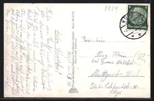 AK Gemeinfeld /Ufr., Haus St. Joseph, Ortspartie, Teilansicht