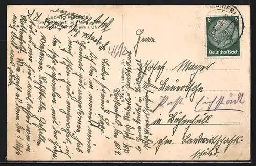 AK Birkenfeld / Unterfranken, Panorama u. Ortsansichten, Gastwirtschaft L. Machold