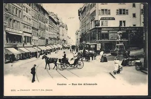 AK Genève, Rue des Allemands
