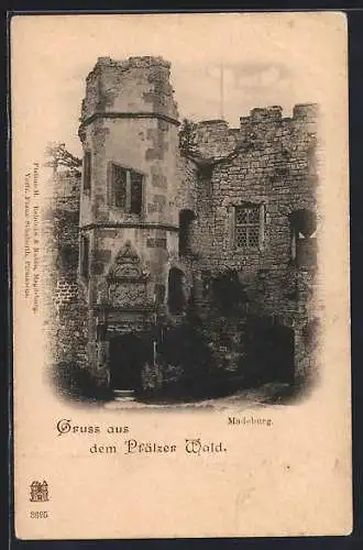 AK Madenburg, Teilansicht der Ruine