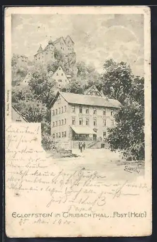 AK Egloffstein /Trubachthal, Gasthof Zur Post