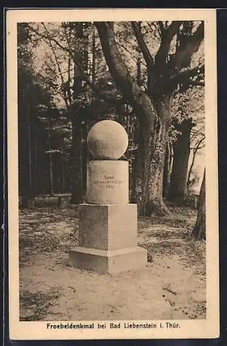 AK Bad Liebenstein /Th., Das Froebeldenkmal