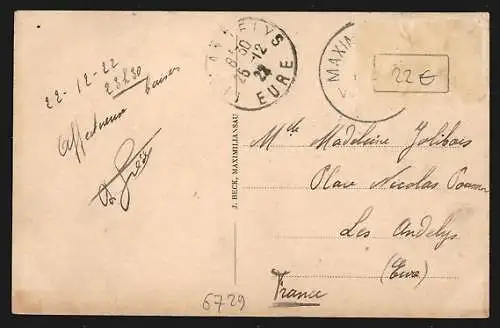 AK Maximiliansau, Blick zum Rhein