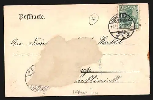AK Berlin-Spandau, Kaserne des 5. Garde-Regiments z. F., Kasernements des H. Bataillons