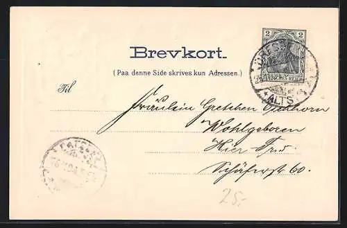 Präge-AK Norwegische Briefmarken mit Portrait und Wappen