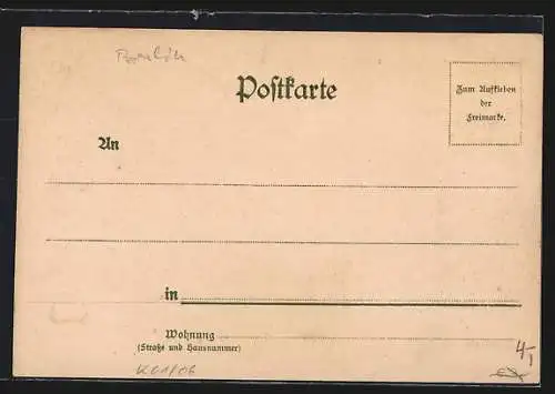 Künstler-AK Heidelberg / Neckar, Hof des Alten Schlosses