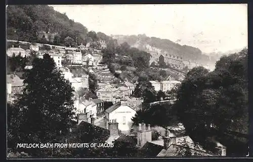 AK Matlock Bath, Matlock Bath from Heights of Jacob