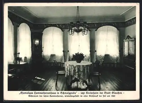 AK Glauchau, Kinderheim, Ehemaliges Hammerherrenhaus in Schmalzgrube