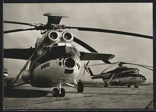AK Grosshubschrauber des Types Mi-6 auf dem Boden