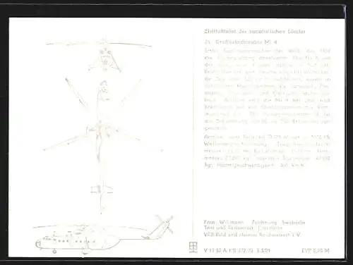 AK Grosshubschrauber des Types Mi-6 auf dem Boden