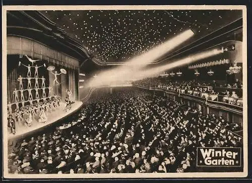 AK Berlin, Wintergarten mit Aufführung