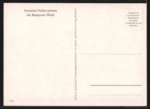 AK Menschen in Volkstrachten des Bregenzer Waldes