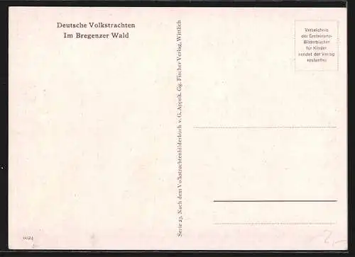 AK Menschen in Volkstrachten des Bregenzer Waldes