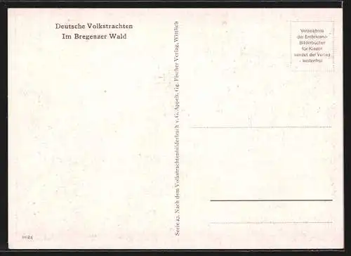 AK Menschen in Volkstrachten des Bregenzer Waldes