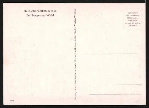 AK Menschen in Volkstrachten des Bregenzer Waldes