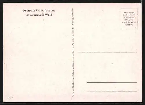 AK Menschen in Volkstrachten des Bregenzer Waldes