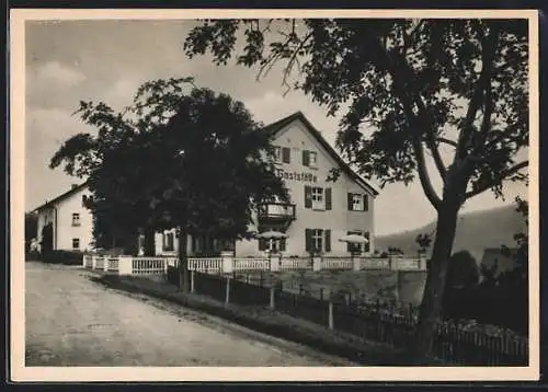AK Pommelsbrunn, Gasthaus Zum Bahnhof