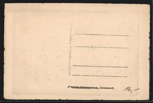 Künstler-AK Göttingen, Ansicht Kurze Strasse