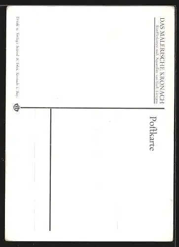 AK Kronach, Ehrensäule mit Gasthaus