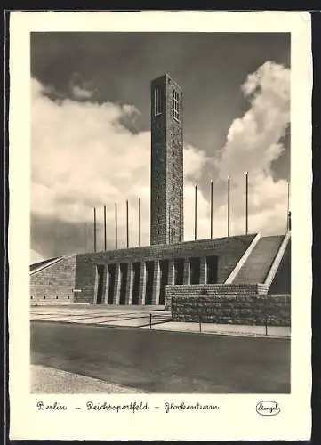 AK Berlin, der Glockenturm am Reichssportfeld