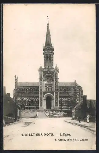 AK Ailly-sur-Noye, l'église