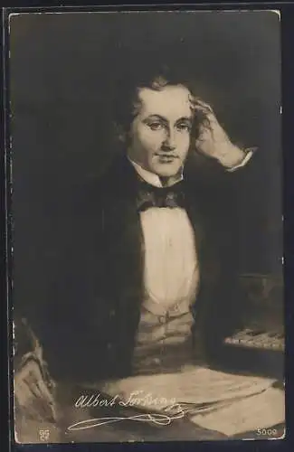 AK Portrait des Musikers Albert Lortzing