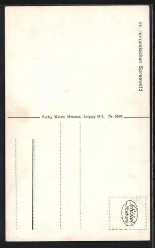 AK Frauen in Spreewälder Tracht in einem Kahn pflücken Wasserblumen