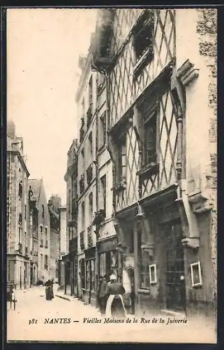 AK Nantes, Vieille maison de la rue de la Juiverie