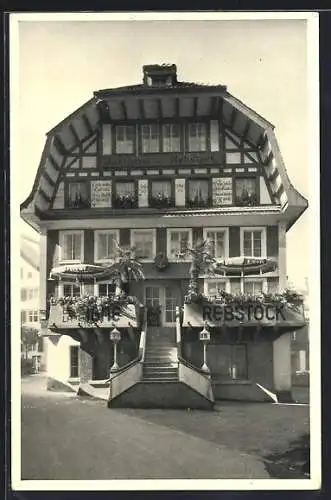 AK Einsiedeln, Hotel de la Vigne, Gasthaus Rebstock