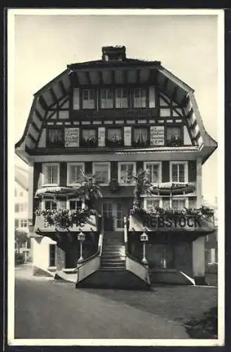 AK Einsiedeln, Hotel de la Vigne, Gasthaus Rebstock